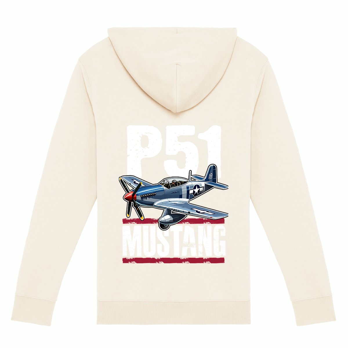 P-51 mustang | Sweat zippé unisexe